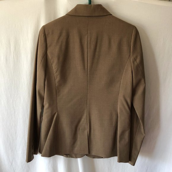 Cassis Mole Brown Wool Suit Jacket - Picture 4 of 5